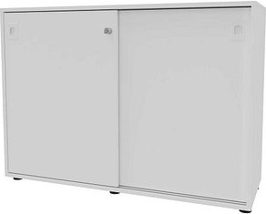 Quadrifoglio Schiebetürenschrank Idea, IDEC07B/BABAI weiß 1 Fachboden 120,0 x 42,6 x 86,0 cm