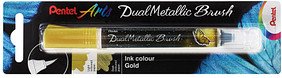 Pentel Dual Metallic Brush XGFH-DXX Brush-Pen gold, 1 St.