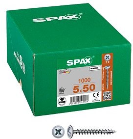 SPAX® Universalschrauben Z2 Rückwandkopf WIROX 0281010500502 5 mm x 50 mm, 1.000 St.