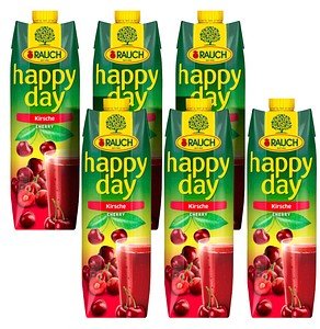 happy day Fruchtnektar Kirsche 6x 1,0 l