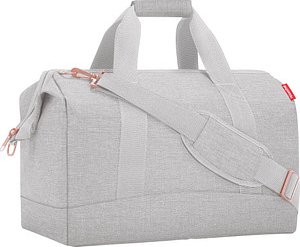 reisenthel® Reisetasche allrounder L twist sky rose Kunstfaser lichtgrau MT1035