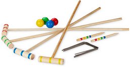 relaxdays Krocketspiel mehrfarbig