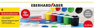 EBERHARD FABER EFA Color Schulmalfarben farbsortiert 6 x 25,0 ml