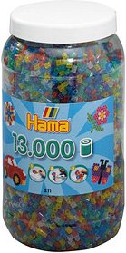 Hama® Bügelperlen mehrfarbig, Glitzer 13.000 St.