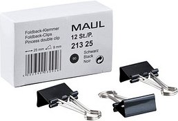Thumbnail - MAUL Foldbackklammern schwarz 2,5 cm, 12 St.