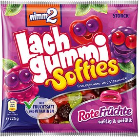 nimm2® Lachgummi Softies Rote Früchte Fruchtgummi 225,0 g