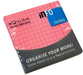 inFO Haftnotizen 5654-32-K pink, 1 Block