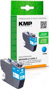 Thumbnail - KMP cyan Druckerpatrone kompatibel zu brother LC-422XLC