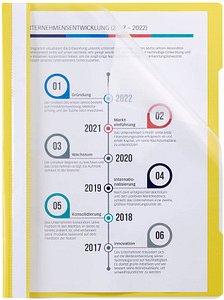Schnellhefter Quality Kunststoff gelb DIN A4, 1 St.