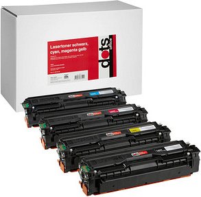 dots schwarz, cyan, magenta, gelb Toner kompatibel zu SAMSUNG CLT-P504C (SU400A), 4er-Set