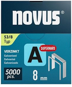 Thumbnail - novus Tackerklammern Feindraht superhart 53/8, 5.000 St.