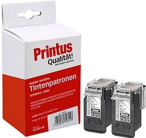 Printus schwarz, color Druckköpfe kompatibel zu Canon PG-540/CL-541, 2er-Set
