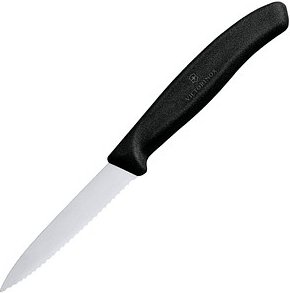 Thumbnail - VICTORINOX Küchenmesser  Swiss Classic silber, schwarz glänzend, Klinge: 8,0 cm, 1 St.