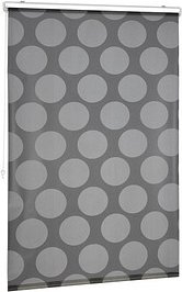 relaxdays Duschrollo schwarz, grau 100,0 x 240,0 cm