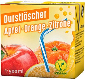 DURSTLÖSCHER Fruchtsaftgetränk Apfel, Orange, Zitrone 0,5 l