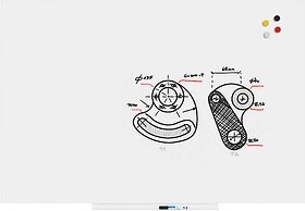 Thumbnail - rocada Whiteboard Skinwhiteboard 150,0 x 100,0 cm weiß Stahl