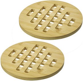 2 WESTMARK Untersetzer Tapas + Friends hellbraun 20,0 cm