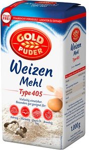 GOLDPUDER Weizenmehl Type 405 1,0 kg