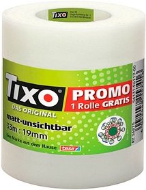 TIXO Klebefilm matt 19,0 mm x 33,0 m 3 Rollen