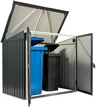 tepro Mülltonnenbox anthrazit, weiß, 1 St.