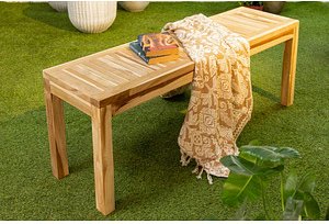 Thumbnail - Garden Pleasure Gartenbank BIARO 940287 braun Holz 120,0 cm