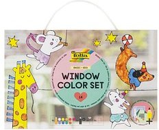 folia Fenstermalfarben farbsortiert 10 x 80,0 ml