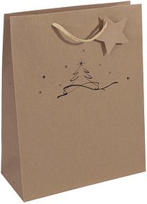 5 SIGEL Geschenktüten Christmas tree Motiv 26,0 x 33,0 cm