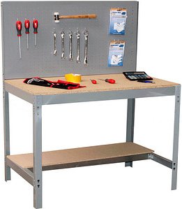 Thumbnail - Simonrack Werkbank SIMONWORK BT2 grau 151,0 x 61,0 x 144,5 cm