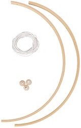 Rayher Mobilekreuz aus 2 Bambus Bögen natur