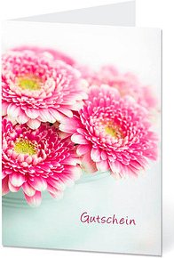 LUMA Gutschein Blumen mit Innentext DIN B6