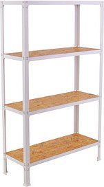 Thumbnail - Simonrack Regal SIMONHOME CLICK MINI 8425437128899 weiß, braun 80,0 x 30,0 x 160,0 cm