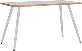 Thumbnail - VCM my office Salia Schreibtisch weiß rechteckig, 4-Fuß-Gestell weiß 138,0 x 80,0 cm