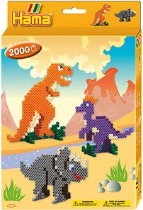 Hama® Bügelperlen Set Dino Welt mehrfarbig