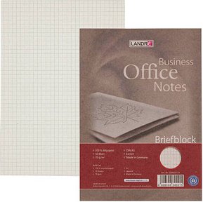 LANDRÉ® Briefblock Recycling DIN A5 kariert