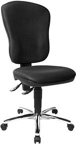 Topstar Bürostuhl Steel Point 80, 8189 BB0 Stoff schwarz, Gestell chrom
