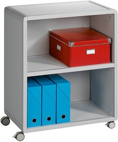 PAPERFLOW Mobil Bürowagen grau 3 Ebenen 65,1 x 33,0 x 86,4 cm