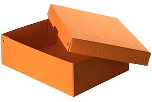 FALKEN PURE Aufbewahrungsbox 1250 Blatt pastellorange 24,0 x 32,0 x 10,0 cm