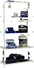 Thumbnail - Simonrack Schwerlastregal MADERCLICK 5 8435104974612 weiß 90,0 x 50,0 x 180,0 cm