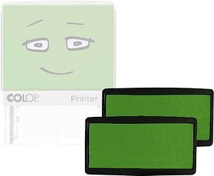 2 COLOP Stempelkissen Nio School smooth green 14,1 x 9,2 cm