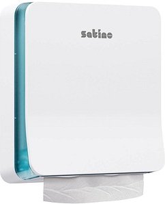 Thumbnail - Satino Papierhandtuchspender HYGINITY Interfold S PT2 System 333412 weiß Kunststoff, 1 St.