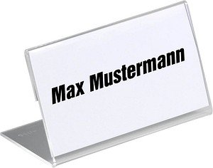 Thumbnail - DURABLE Tischnamensschilder 8055-19 transparent 10,0 x 5,2 cm, 10 St.