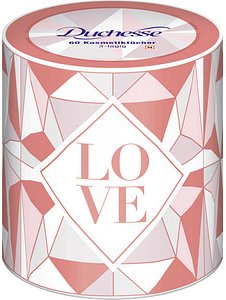 Duchesse Kosmetiktücherbox 3-lagig weiß, 60 Tücher