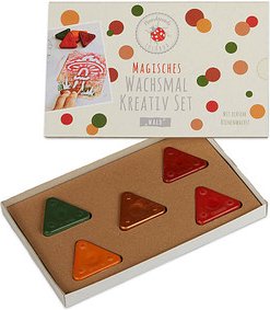 Handmade LULUBUG Wald Wachsmalblöcke farbsortiert, 5 St.