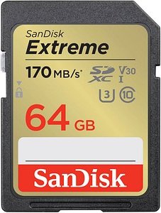 SanDisk Speicherkarte SDXC-Card Extreme, 64 GB, 1 St.