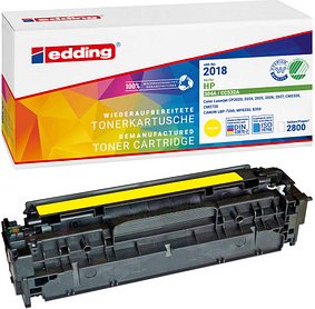 Thumbnail - edding EDD-2018 gelb Toner kompatibel zu HP 304A (CC532A)