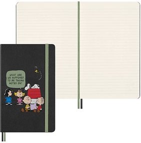 Thumbnail - MOLESKINE Notizbuch Peanuts Gruppe ca. A5 liniert, grau Hardcover 176 Seiten