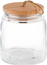 APS Vorratsdosen WOODY 17,0 cm hoch transparent 2,0 l, 1 St.