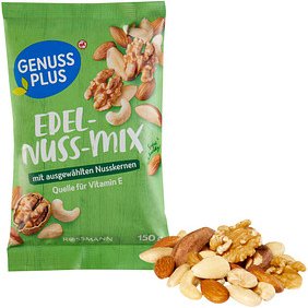 GENUSS PLUS EDEL-NUSS-MIX Nüsse 150,0 g