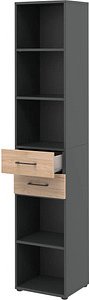röhr Regalschrank direct.office, 859H641000 hickory 40,0 x 34,4 x 212,5 cm, 1 St.
