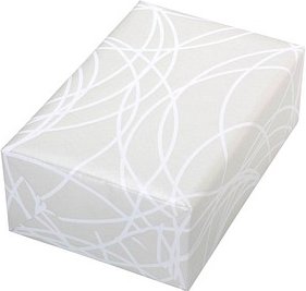 JUNG SCHÖNER VERPACKEN Geschenkpapier Pablo weiß, 20,0 m